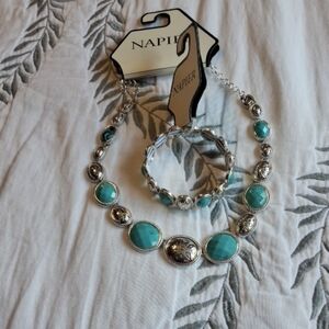 Napier Silver and Turquoise Necklace